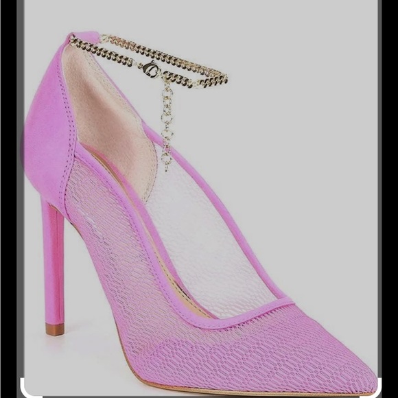 Gianni Bini pink mesh pumps - Picture 2 of 2